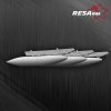 RESARM 48-06025 Dassault RAFALE 1250 L - fuel tanks (3D resin printing) 1/48
